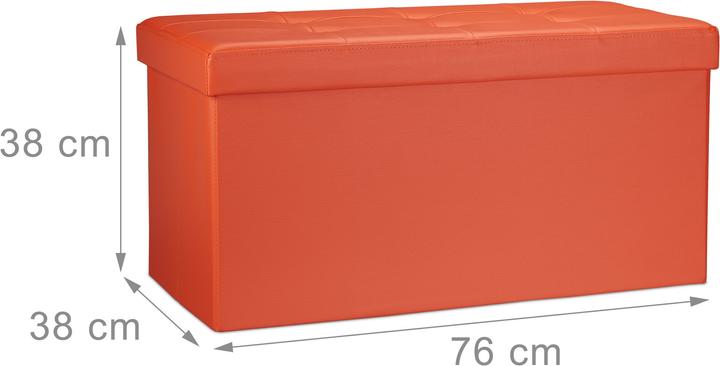 Actual product image Relaxdays Bench storage space (76 cm)