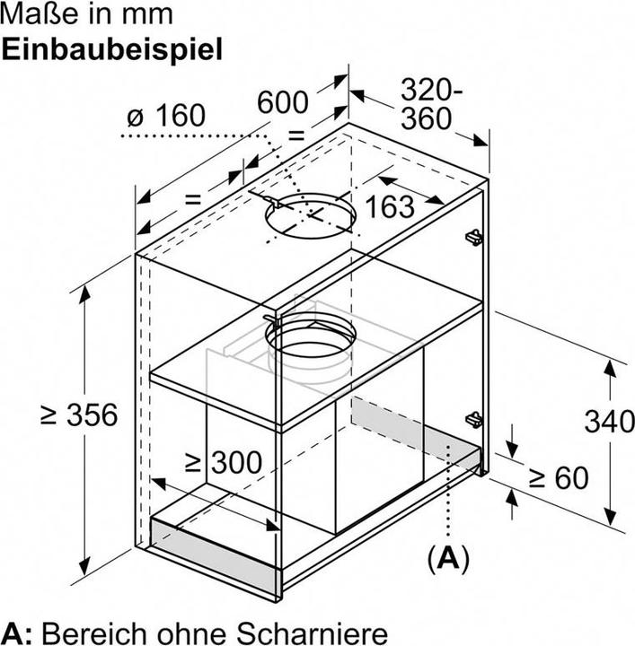 Produktbild Bosch Hausgeräte DBB67AM60 (Unterbauhaube)
