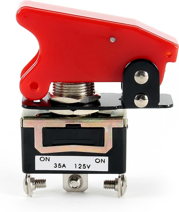 Produktbild Wiltec Kill Switch ON-OFF-ON Notausschalter 12V 35A Kippschalter rote Kappe