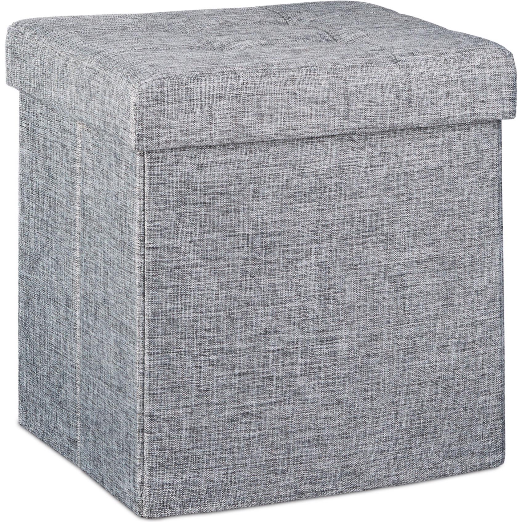 Relaxdays, Hocker + Pouf, Faltbarer Sitzhocker