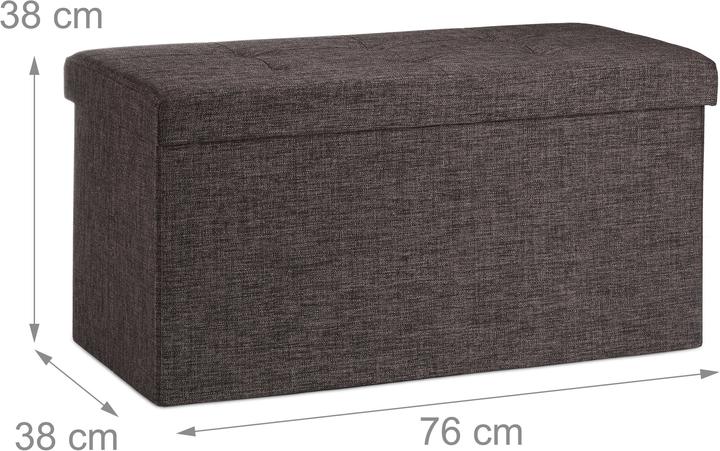 Produktbild Relaxdays Faltbare Sitzbank (38 cm)