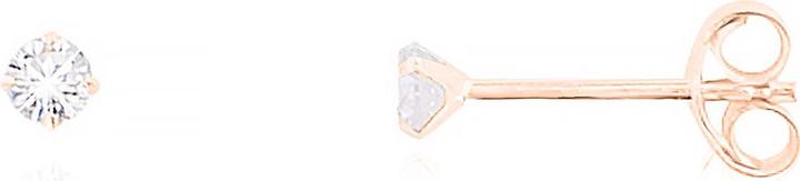 Produktbild Leyda Ohrstecker Zirkonia (Synthetischer Stein, Silber 925 1 Mikron Rosé Vergoldet 18k)