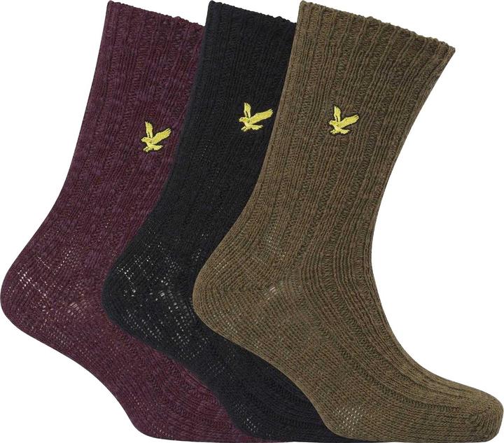 Produktbild Lyle and Scott Socken Grobstrick (3erPack) (3er Pack, 40.5 - 45.5)