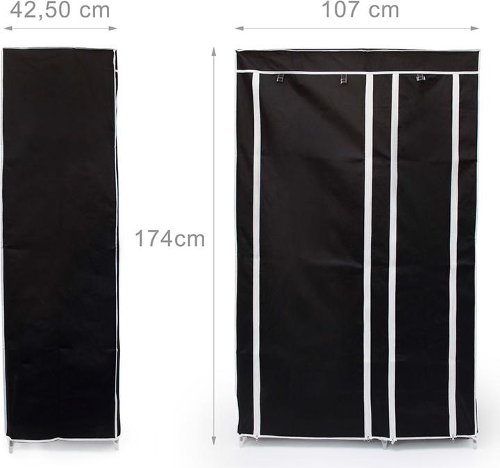 Immagine prodotto Relaxdays armadio pieghevole (107 x 42,5 x 174 cm)
