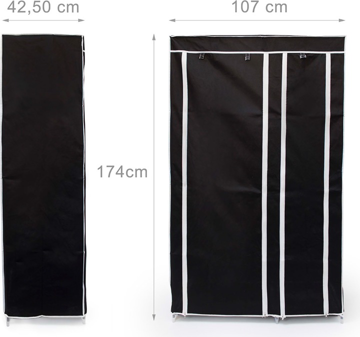 Actual product image Relaxdays folding cabinet (107 x 42.5 x 174 cm)