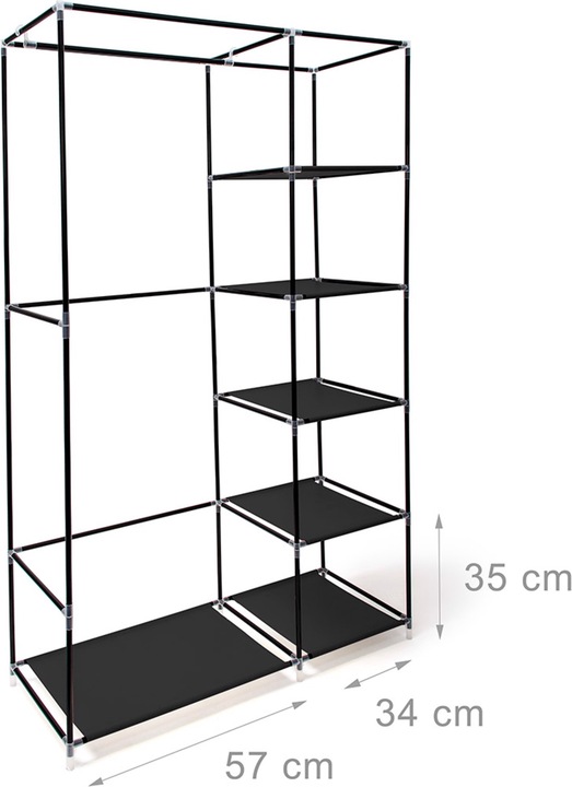 Actual product image Relaxdays folding cabinet (107 x 42.5 x 174 cm)