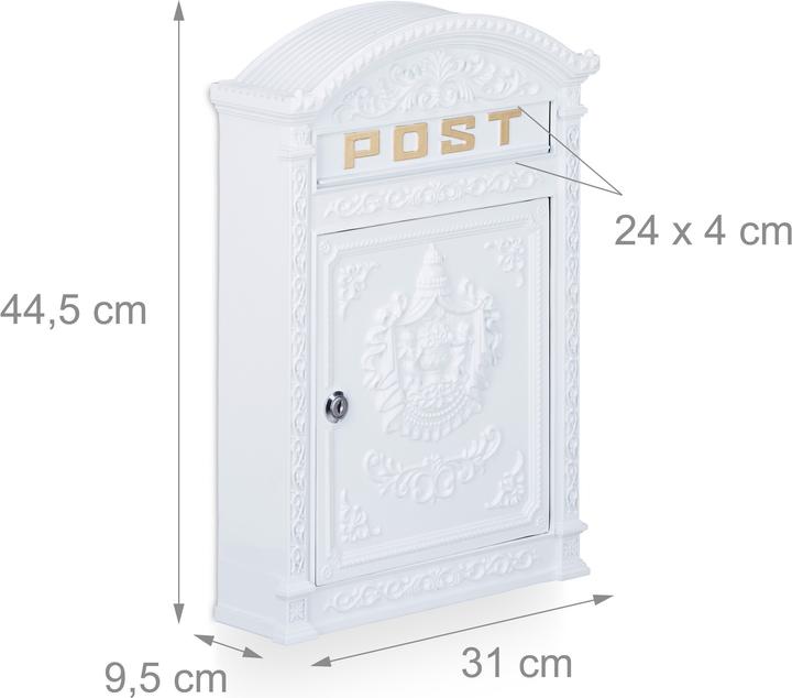 Actual product image Relaxdays Mailbox