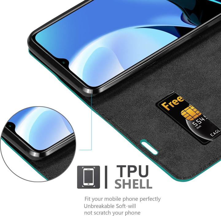 Produktbild Cadorabo Book Invis. Magnet Hülle (Xiaomi Redmi 9T, Xiaomi Poco M3)