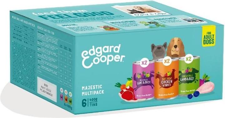 Immagine prodotto XXX Edgard Cooper - Multipack Chicken/Game/Lamb - 6x400g (Senior, 6 pz., 400 g)