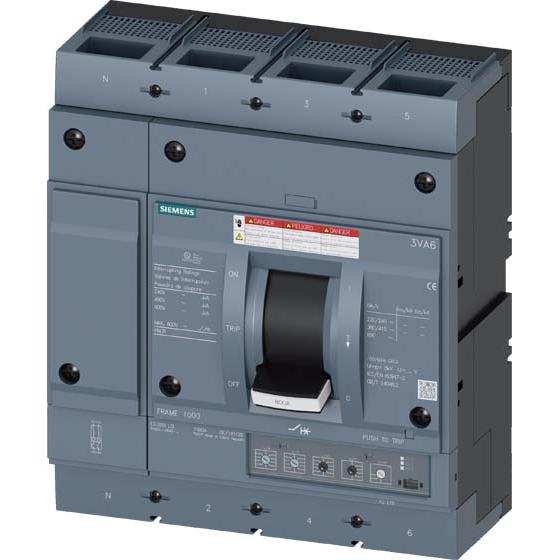 Siemens, Schutzschalter, Leistungsschalter 600A 4p 250-600A/In 3VA6560-7HN42-2AA0