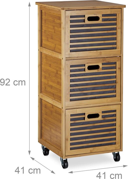 Produktbild Relaxdays Rollwagen (41 x 41 x 92 cm)