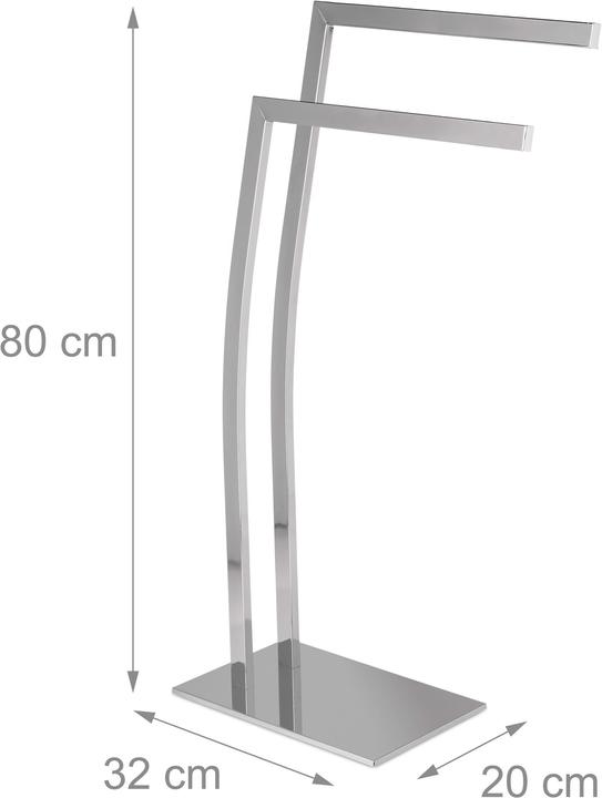 Actual product image Relaxdays Towel Holder, No Drilling