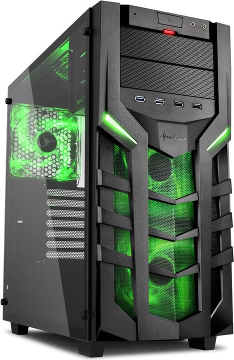 Actual product image Sharkoon DG7000-G GREEN (ATX)
