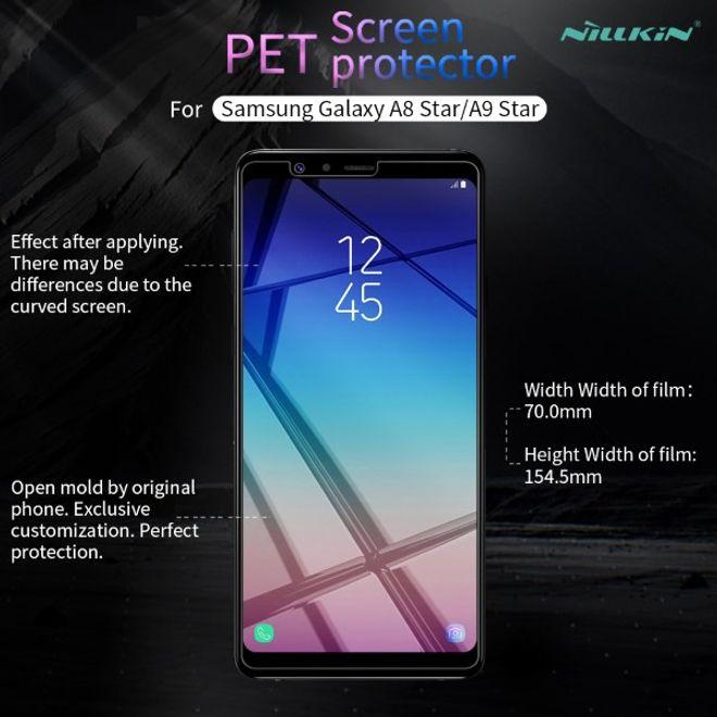 Actual product image Nillkin Super Clear Series Protective Film (1 Piece, Samsung Galaxy A8 Star, Samsung Galaxy A9)