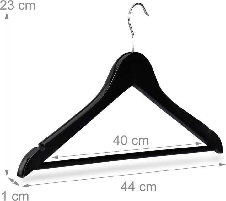 Actual product image Relaxdays Coat hanger set (20 x)