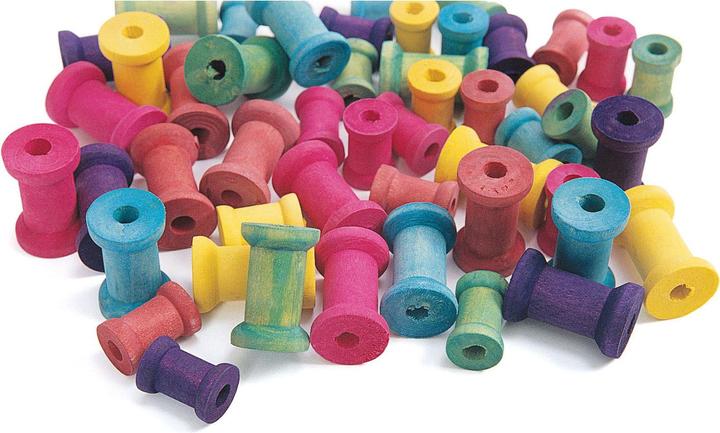 Productafbeelding Colorations Gekleurde houten klossen, set van 50