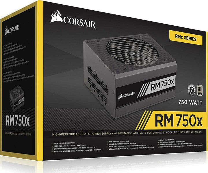 Actual product image Corsair RM750x (750 W)