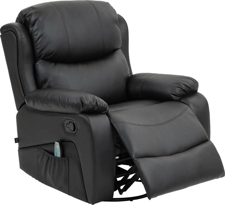Actual product image Swisshandel24 Relax armchair massage function electric reclining function heating function swivelling spring