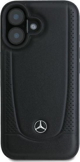 Actual product image Karl Lagerfeld Mercedes MEHCP16MARMBK iPhone 16 Plus 6.7" czarny/black hardcase Leather Urban (Apple iPhone 16 Plus)
