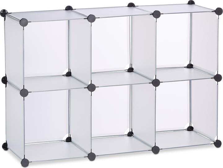Actual product image Relaxdays 6 Compartment Shelving System