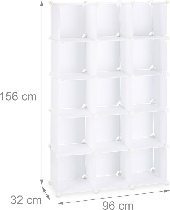 Actual product image Relaxdays Modular Shelf with 15 Compartments