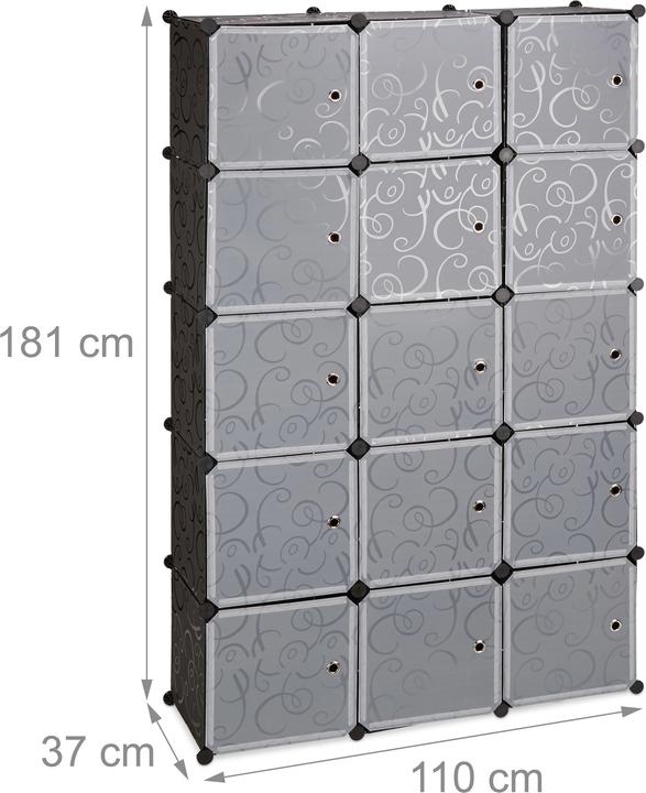 Actual product image Relaxdays Modular Shelf