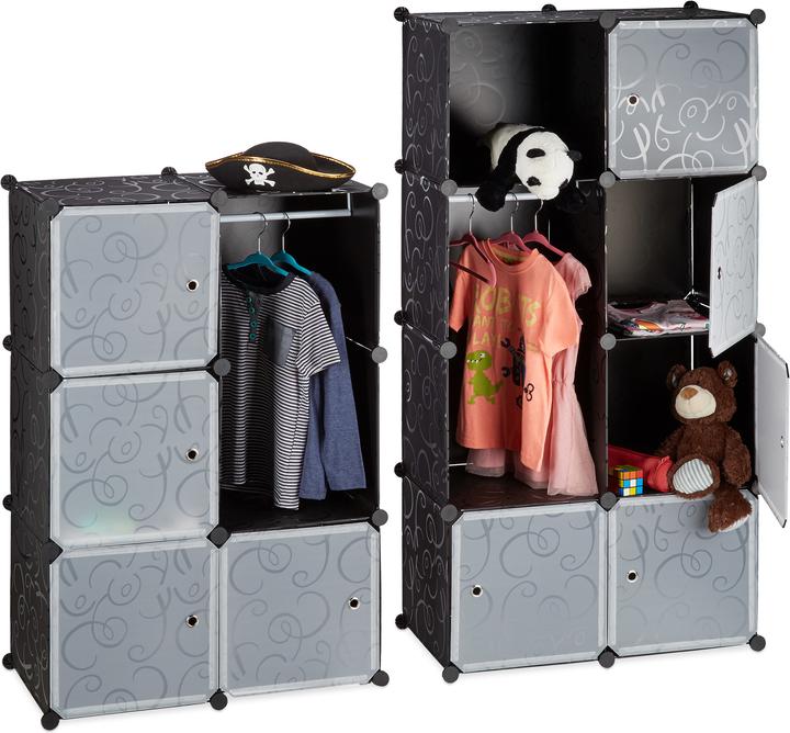 Actual product image Relaxdays 12 Compartment Modular Wardrobe (145.50 x 36.50 x 145.50 cm)