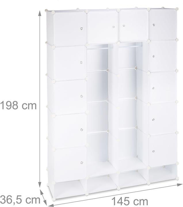 Productafbeelding Relaxdays Plug-in systeem (145 x 36,5 x 198 cm)