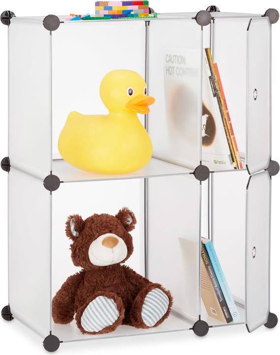 Immagine prodotto Relaxdays Scaffale 4 scomparti (74,5 x 37 x 56 cm)