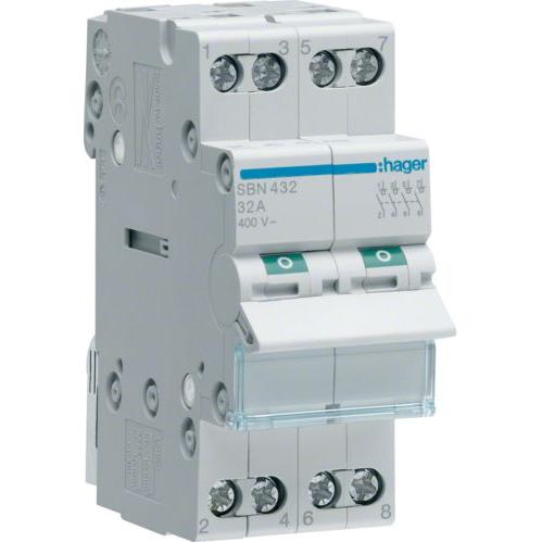 Hager, Schutzschalter, Controller Mehrfach 32A 4P (SBN432)
