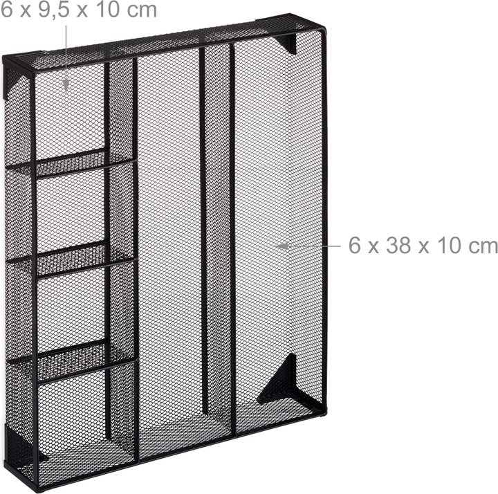 Actual product image Relaxdays 6 Compartment Desk Organizer
