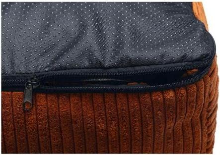Productafbeelding Designed by Lotte DUBBEL BANKKUSSEN RIBBED TERRA 70X55X15 (Hond)