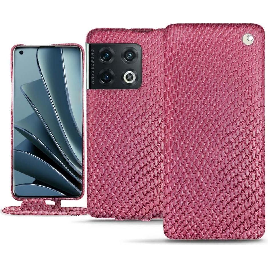 Noreve Lederschutzhülle vertikal (OnePlus 10 Pro), Smartphone Hülle, Rosa