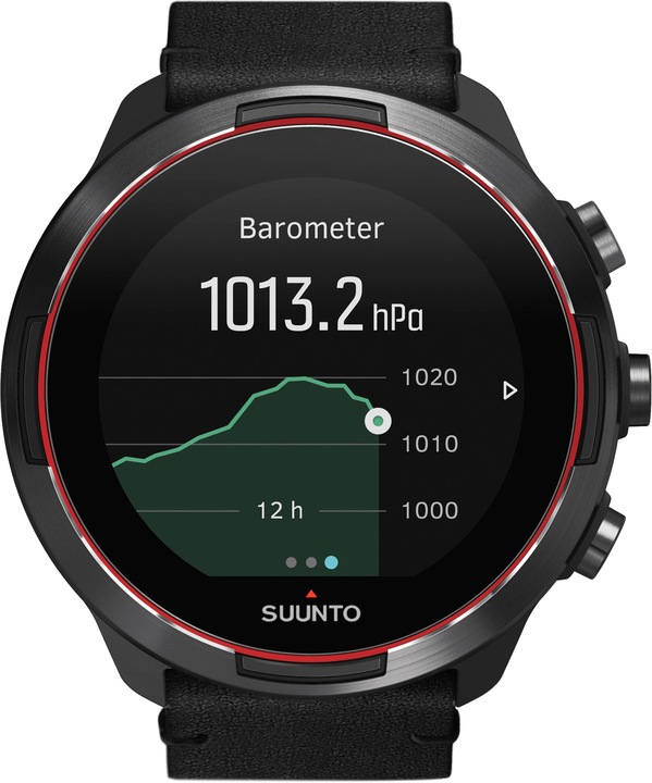 Actual product image Suunto 9 Baro Red Gift Box with extra Leather Strap (50 mm)