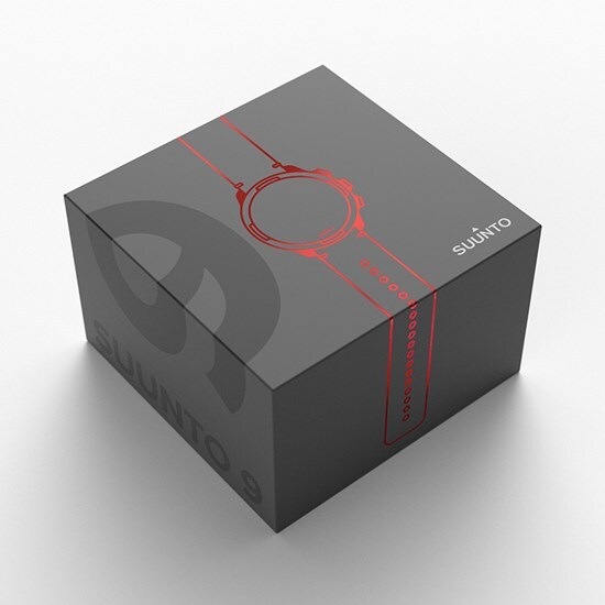 Actual product image Suunto 9 Baro Red Gift Box with extra Leather Strap (50 mm)