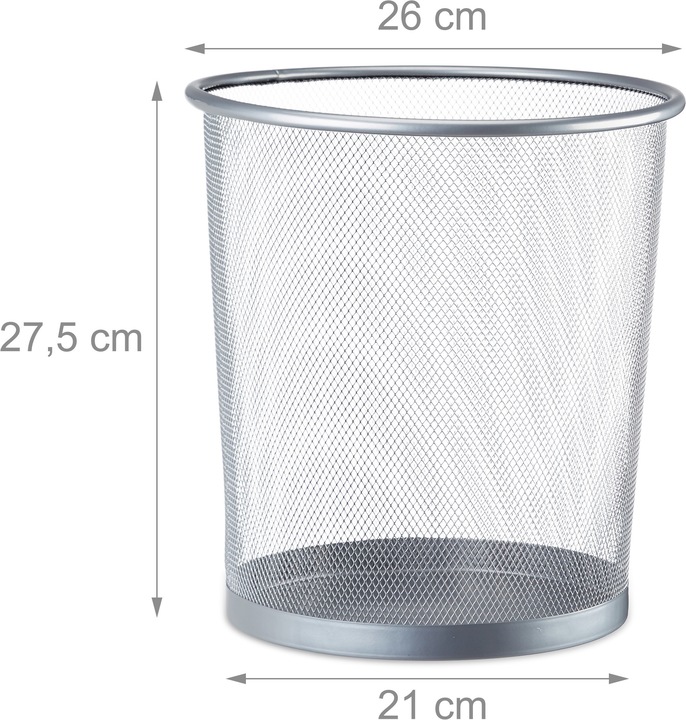 Produktbild Relaxdays Papierkorb (12 l)