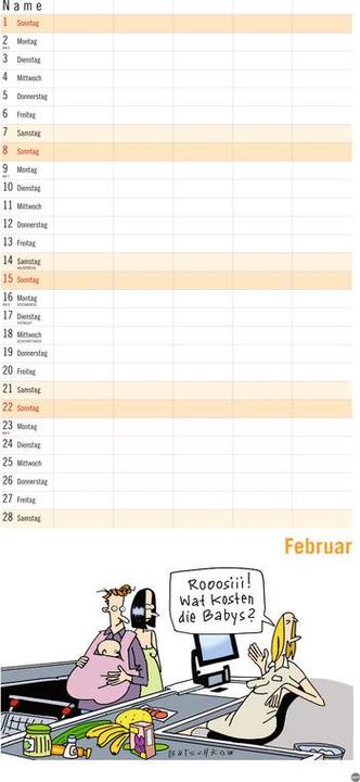 Produktbild Heye Familienplaner (21 x 45 cm)