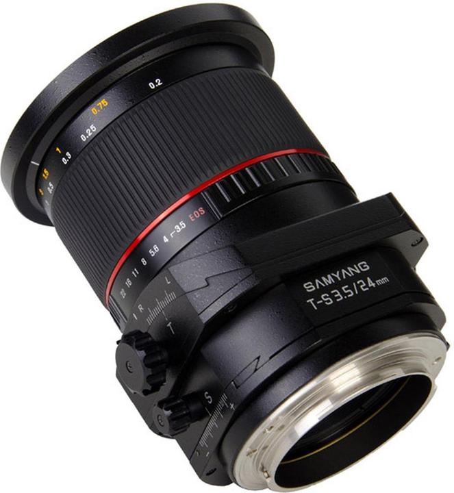 Actual product image Samyang 24mm F3.5 T/S Sony A-mount (Sony A, full size)
