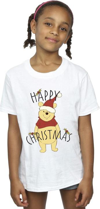 Produktbild Disney Winnie The Pooh Happy Christmas Holly TShirt Mädchen (152, 158)