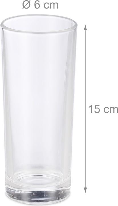 Productafbeelding Relaxdays Lange drinkglazen (3 dl, 1 x, Lange drinkglazen)