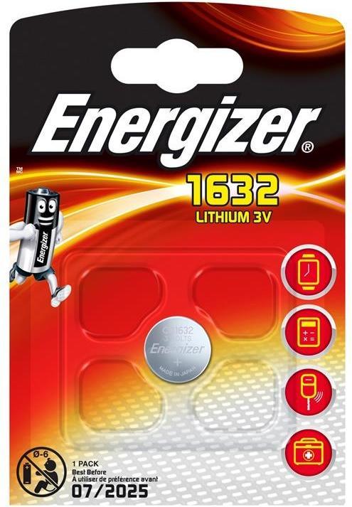 Produktbild Energizer CR1632 Lithium (1 Stk., CR1632, 130 mAh)