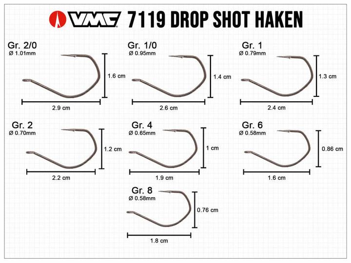 Produktbild Vmc 7119 BN Super Light Drop Shot mit Widerhaken
