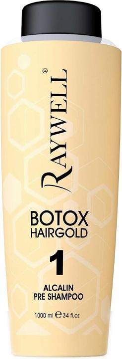 Produktbild Raywell Botox Hairgold 1 Alcalin Pre Shampoo 1000 ml (1000 ml, Flüssiges Shampoo)