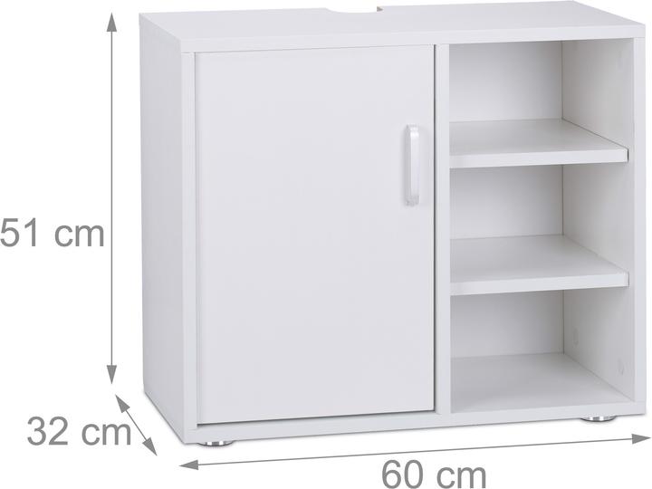 Actual product image Relaxdays Bathroom Cabinet (60 x 32 x 51 cm)