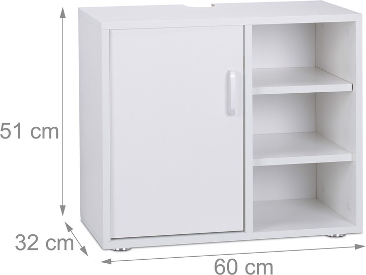 Produktbild Relaxdays Waschbeckenunterschrank (60 x 32 x 51 cm)