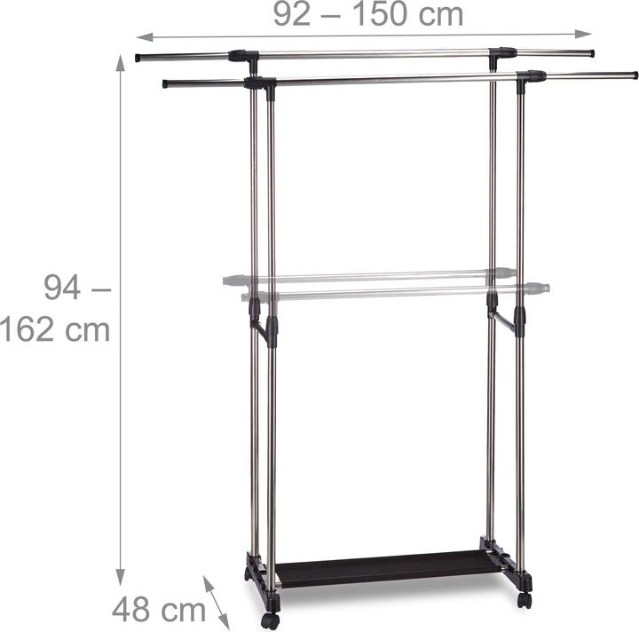 Produktbild Relaxdays Rollgarderobe