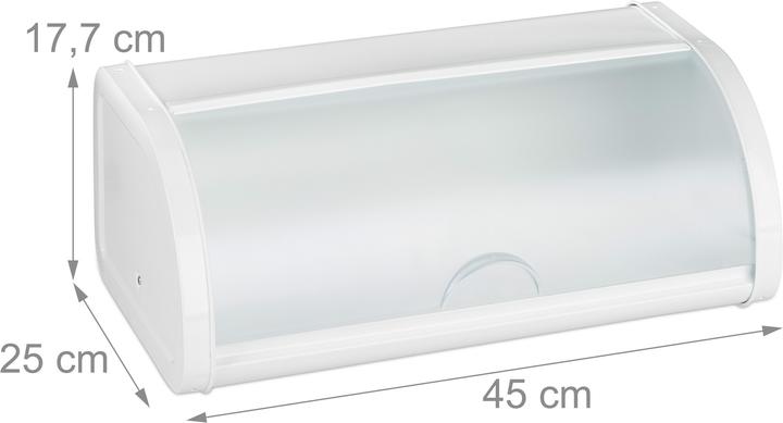 Actual product image Relaxdays Bread Bin, Rolling Lid