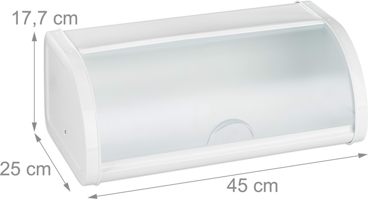 Image du produit Relaxdays Boîte à pain blanche, rangement