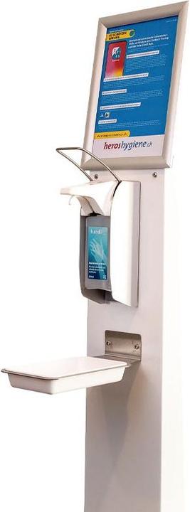 Produktbild Heroshygiene Desinfektionssäule mit manuellem Desinfektionsmittelspender