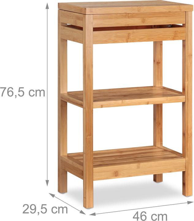 Produktbild Relaxdays Badregal (46 x 29.5 x 76.5 cm)